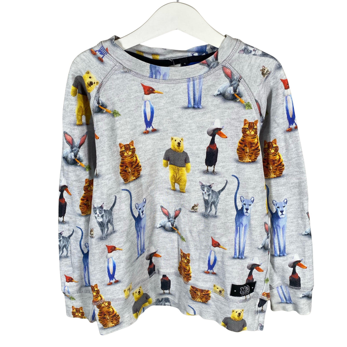 Unisex Molo Kids - Collegepaita, koko 128 - 134 - Harmaa (1)