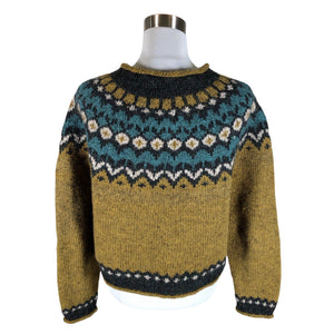 Naisten Handmade - Neuletakki, koko 40 - Ruskea (2)