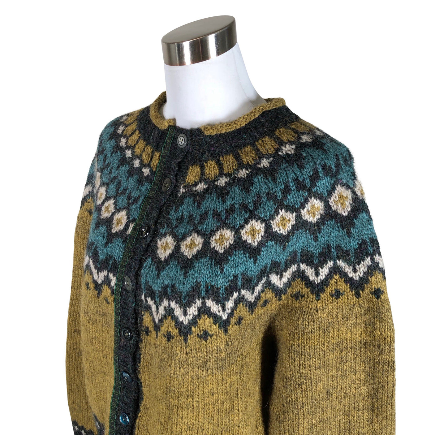 Naisten Handmade - Neuletakki, koko 40 - Ruskea (3)