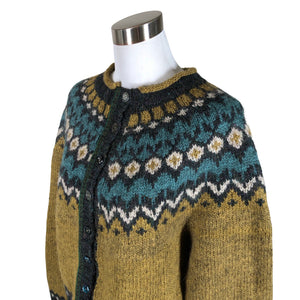 Naisten Handmade - Neuletakki, koko 40 - Ruskea (3)