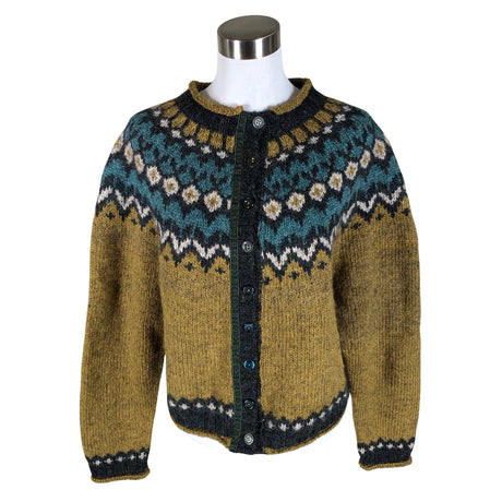 Naisten Handmade - Neuletakki, koko 40 - Ruskea ()