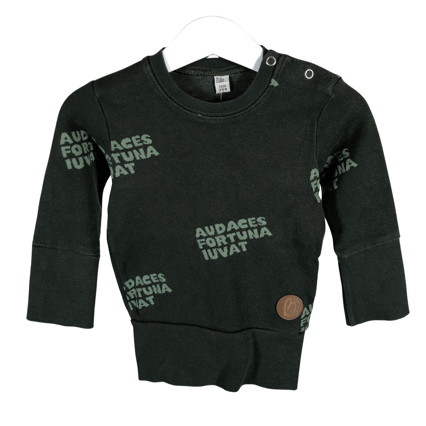 Unisex Blaa - Collegepaita, koko 74 - 80 - Vihreä (1)