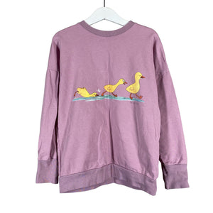 Tyttöjen NOSH - Collegepaita, koko 122 - 128 - Violetti (1)