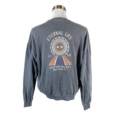 Miesten Kaotiko - Collegepaita, koko XS - Harmaa (2)