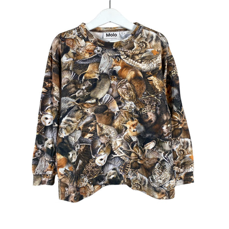 Unisex Molo Kids - Trikoopaita, koko 116 - 122 - Ruskea ()