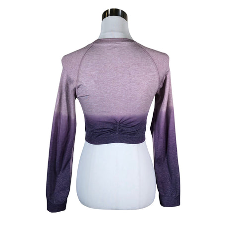 Naisten Gymshark - Urheilupaita, pitkät hihat, koko 38 - Violetti (2)