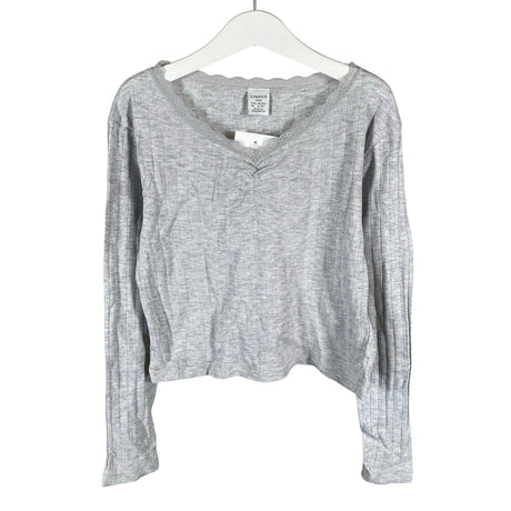 Tyttöjen Lindex - Trikoopaita, koko 146 - 152 - Harmaa ()