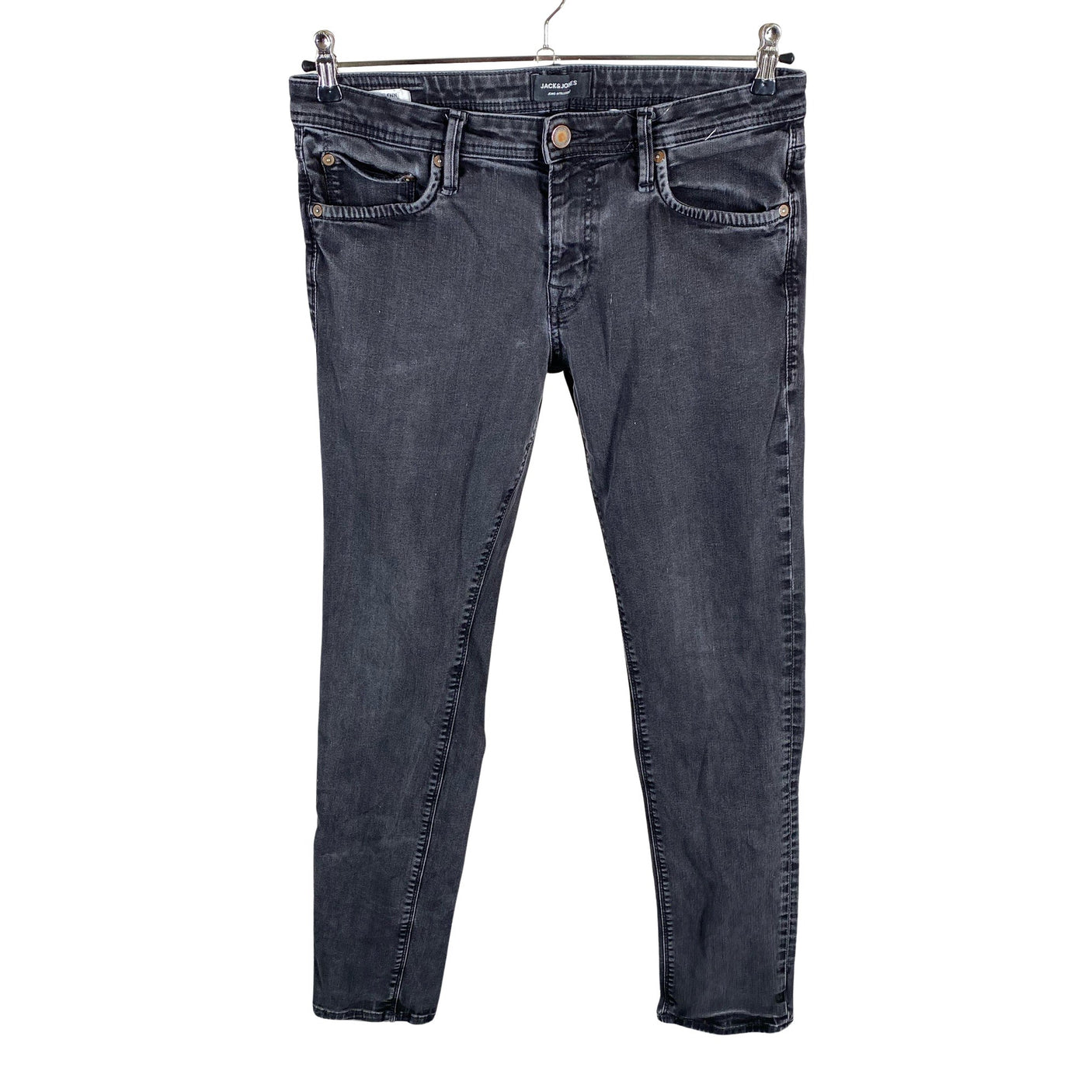Miesten Jack & Jones - Farkut, koko W34 - Musta (1)