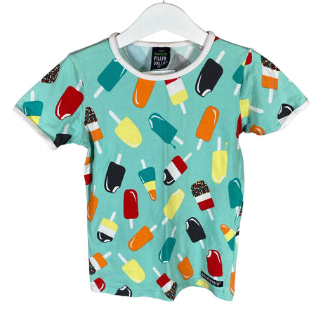 Unisex Villervalla - T-paita, koko 110 - 116 - Turkoosi ()