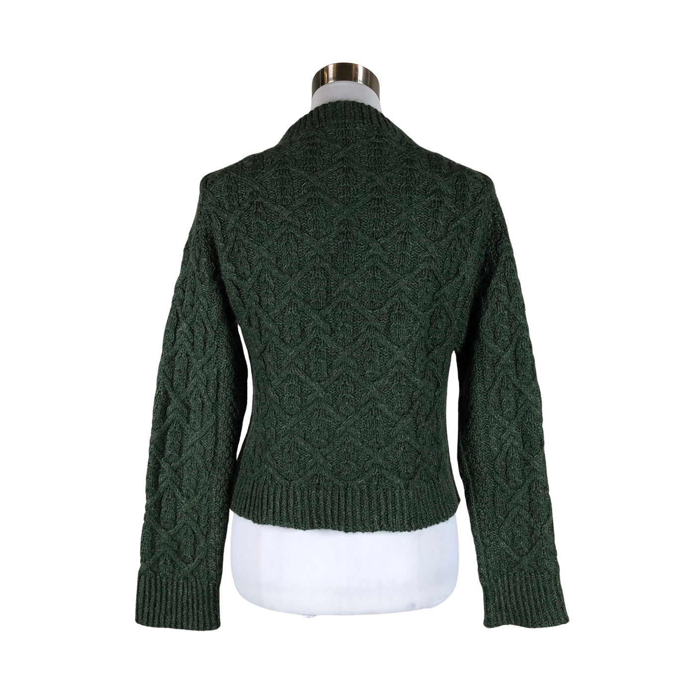 Naisten Handmade - Neulepaita, koko 36 - Vihreä (2)