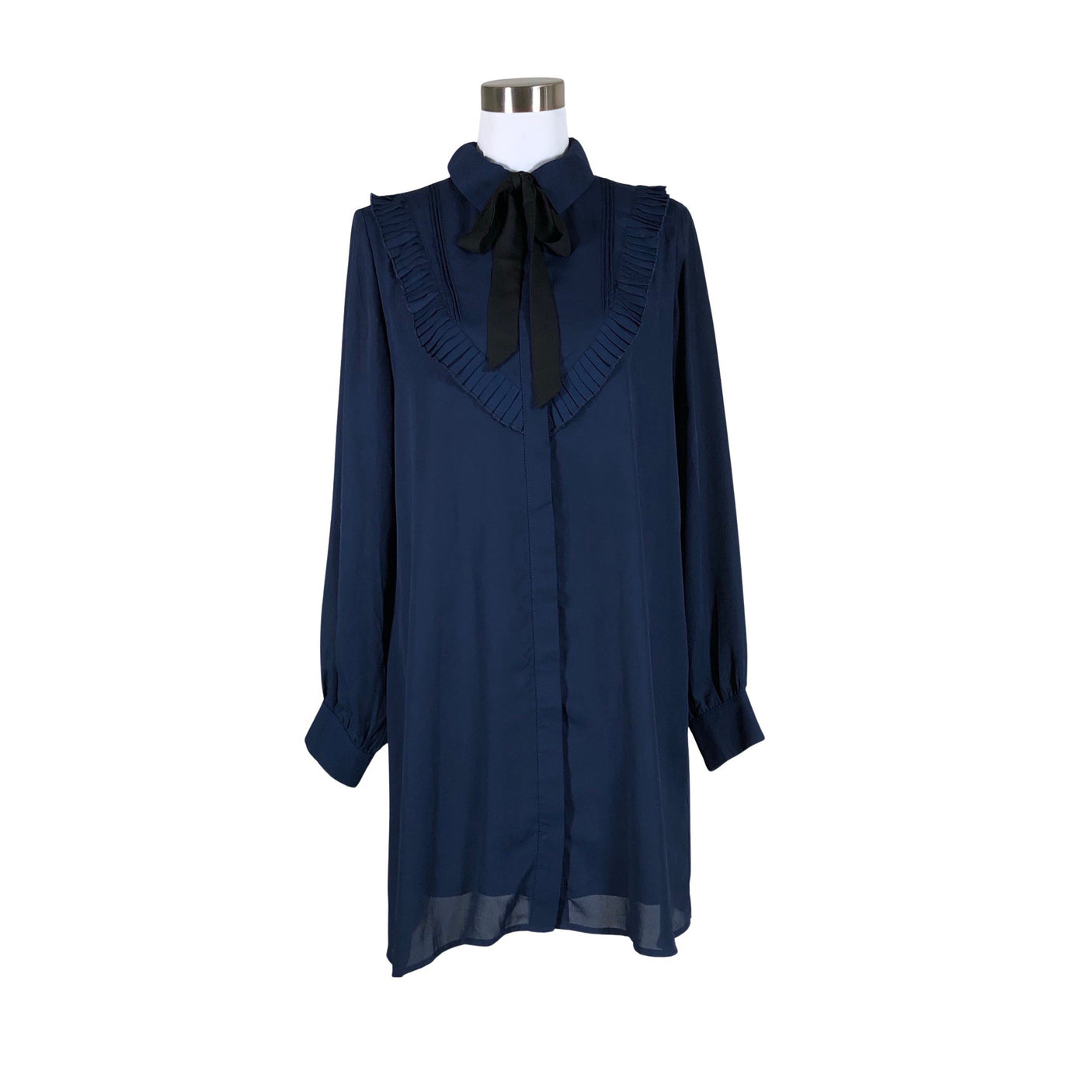 Naisten Fashion Union - Sifonkimekko, koko 38 - Sininen (1)