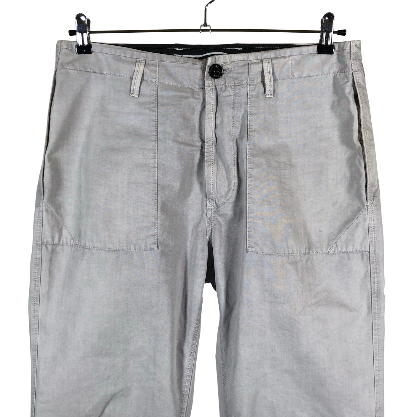 Miesten Stone Island - Kangashousut, koko W32 - Harmaa (3)