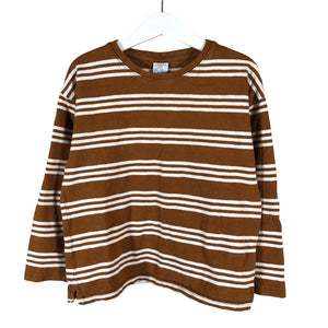 Unisex Lindex - Trikoopaita, koko 116 - 122 - Ruskea (1)