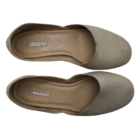 Naisten Ecco - Ballerinat, koko 39 - Luonnonvalkoinen ()