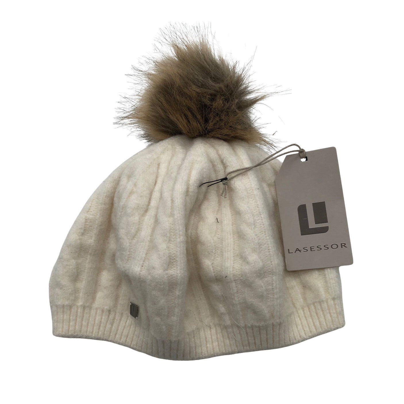 Naisten Lasessor - Talvipipo, koko 52 - 54 cm - Luonnonvalkoinen (1)