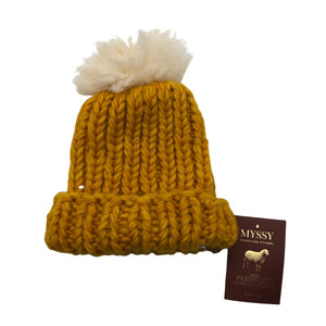Unisex Myssyfarmi - Talvipipo, koko 52 - 54 cm - Keltainen (1)