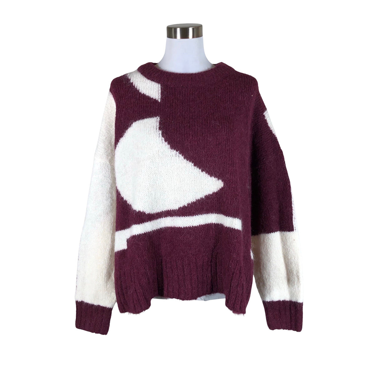 Naisten Marimekko - Neulepaita, koko 40 - Viininpunainen (1)