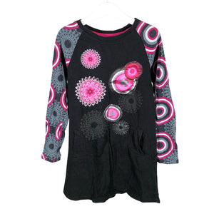 Tyttöjen Desigual - Trikoomekko, koko 134 - 140 - Musta (1)