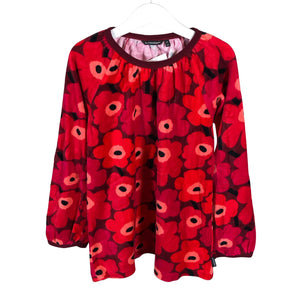 Tyttöjen Marimekko - Trikootunika, koko 128 - 134 - Punainen (1)