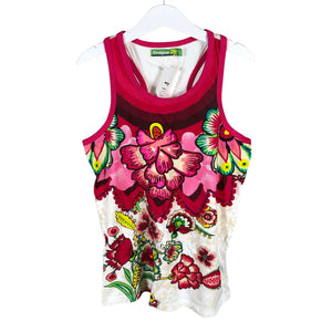 Tyttöjen Desigual - Trikootoppi, koko 146 - 152 - Beige (1)