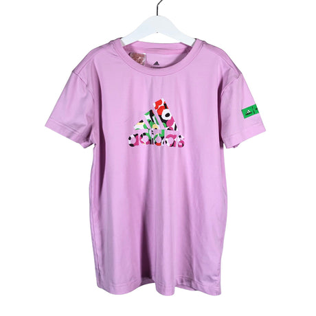 Tyttöjen Adidas - Urheilupaita, lyhyet hihat, koko 134 - 140 - Vaaleanpunainen ()