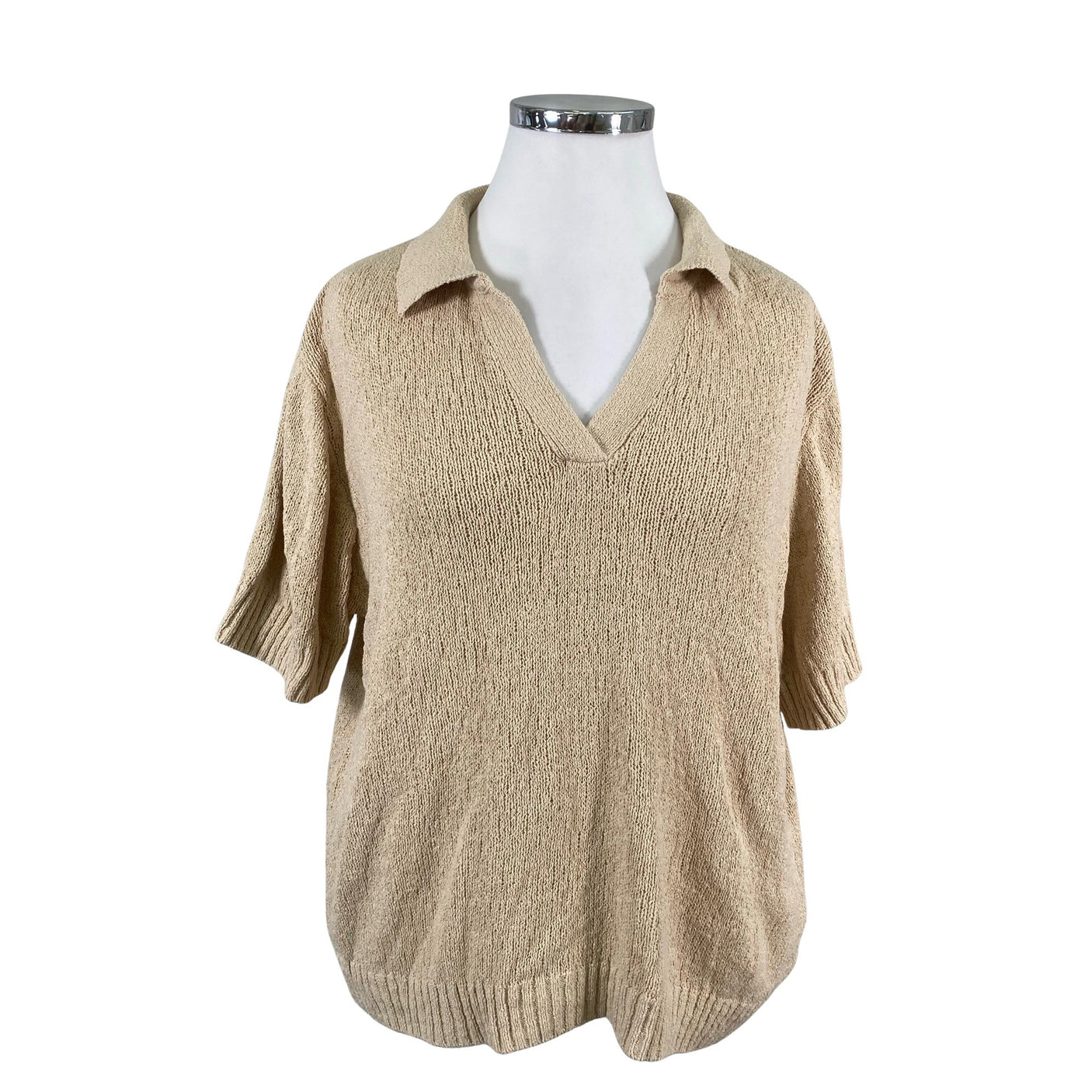 Naisten Lindex - Neulepaita, koko 48 - Beige (1)