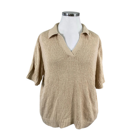 Naisten Lindex - Neulepaita, koko 48 - Beige ()