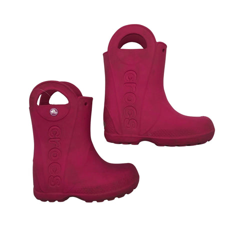 Tyttöjen Crocs - Kumisaappaat, koko 28 - Beige ()