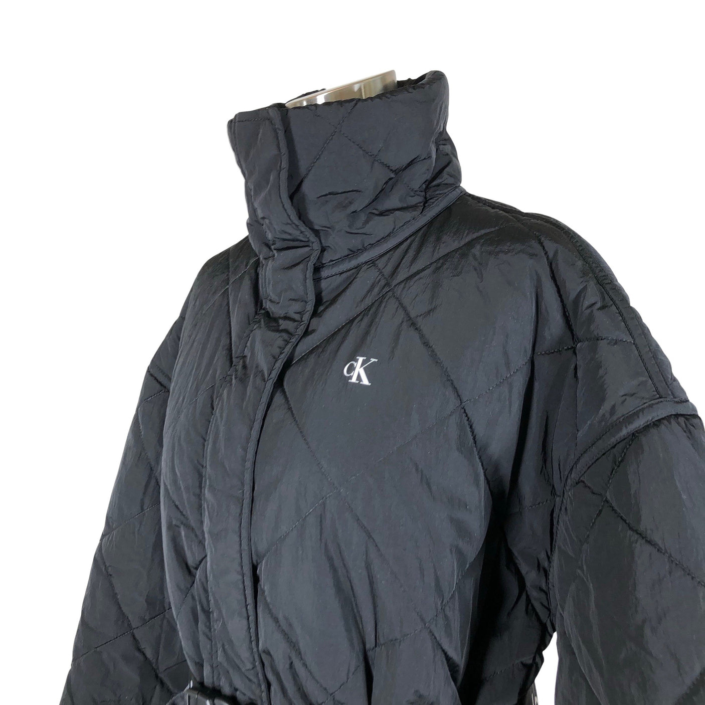 Naisten Calvin Klein - Kevyttoppatakki, koko 38 - Musta (3)