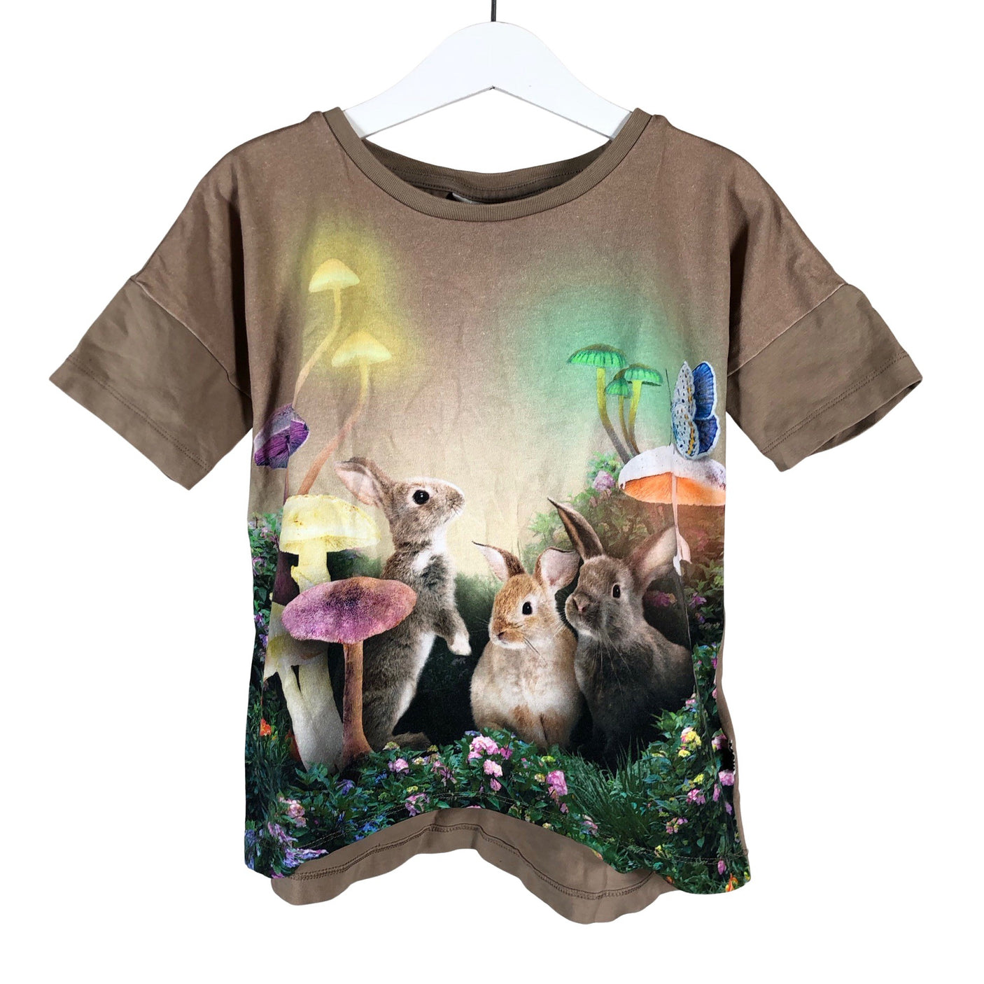 Unisex Molo Kids - T-paita, koko 122 - 128 - Ruskea (1)
