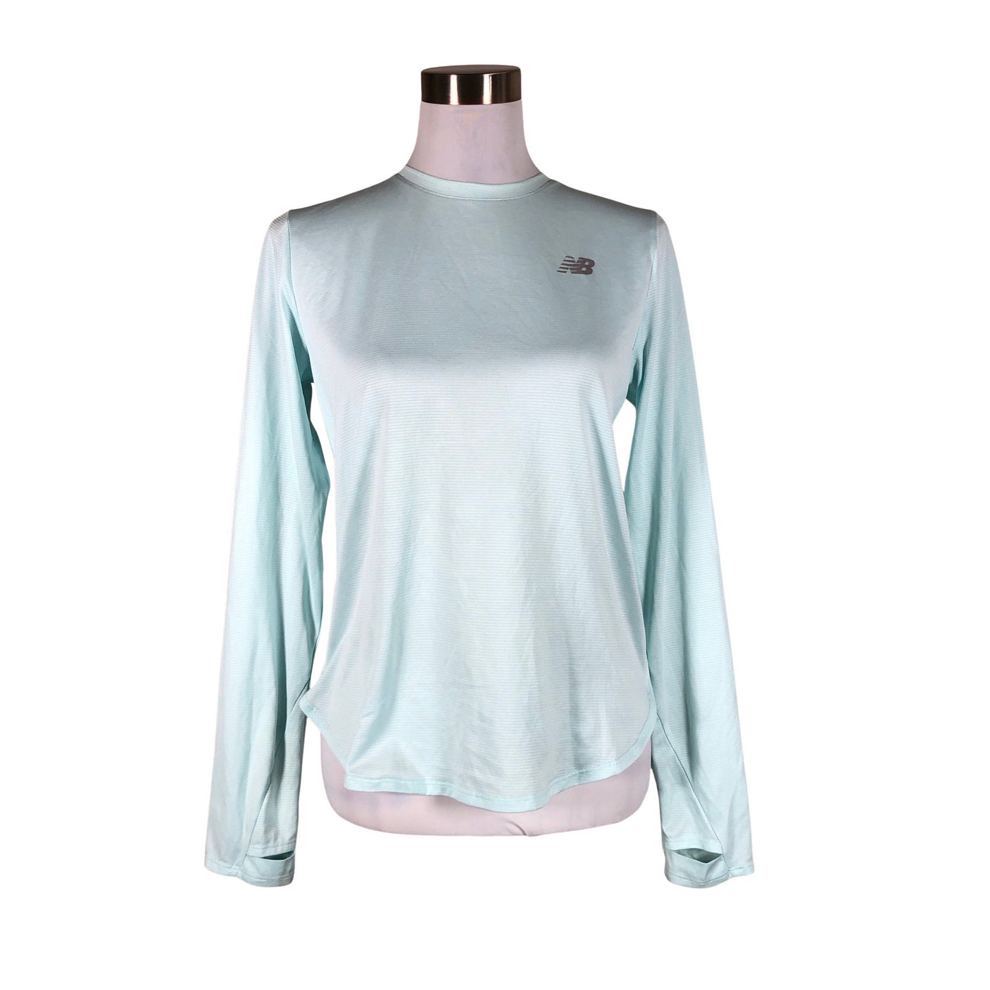 Naisten New Balance - Urheilupaita, pitkät hihat, koko 36 - Vaaleansininen (1)