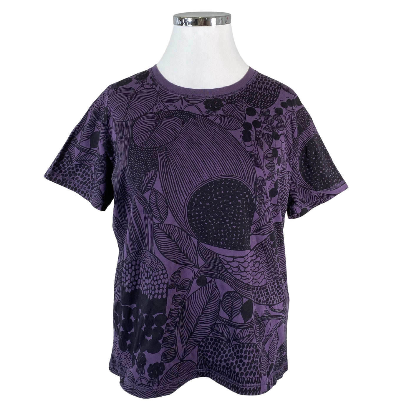 Naisten Marimekko - T-paita, koko 44 - Violetti (1)