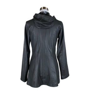 Naisten Handmade - Nahkatakki, koko 38 - Harmaa (2)