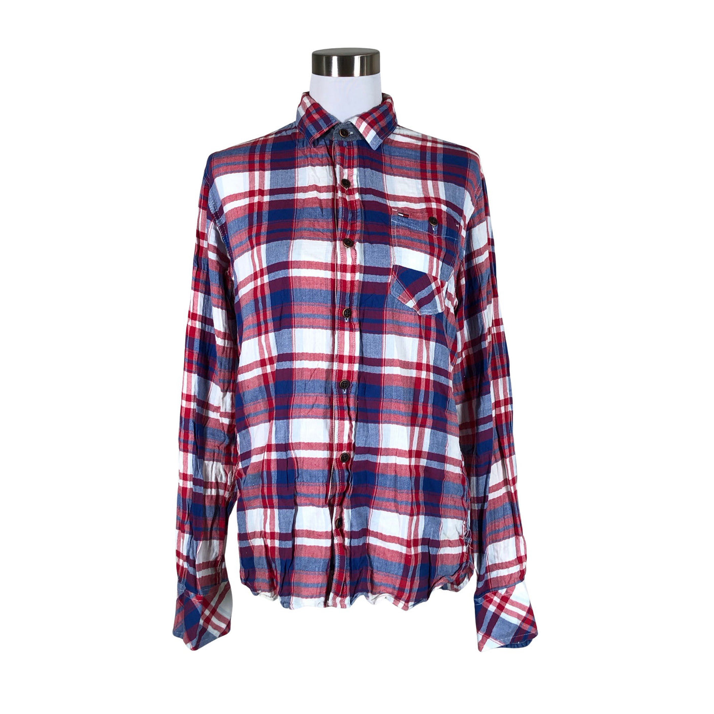 Naisten Tommy Hilfiger - Kauluspaita, koko 38 - Punainen (1)