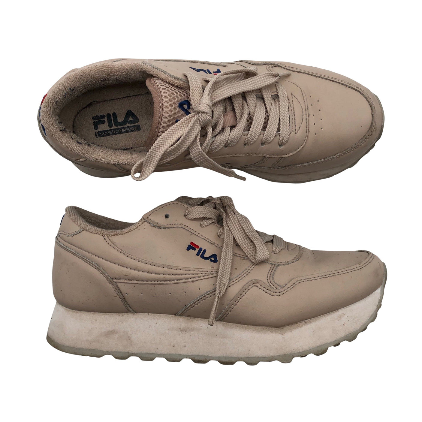 Naisten Fila - Tennarit, koko 38 - Beige (1)