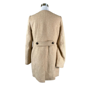 Naisten Esprit - Villakangastakki, koko 40 - Beige (2)
