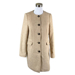 Naisten Esprit - Villakangastakki, koko 40 - Beige (1)