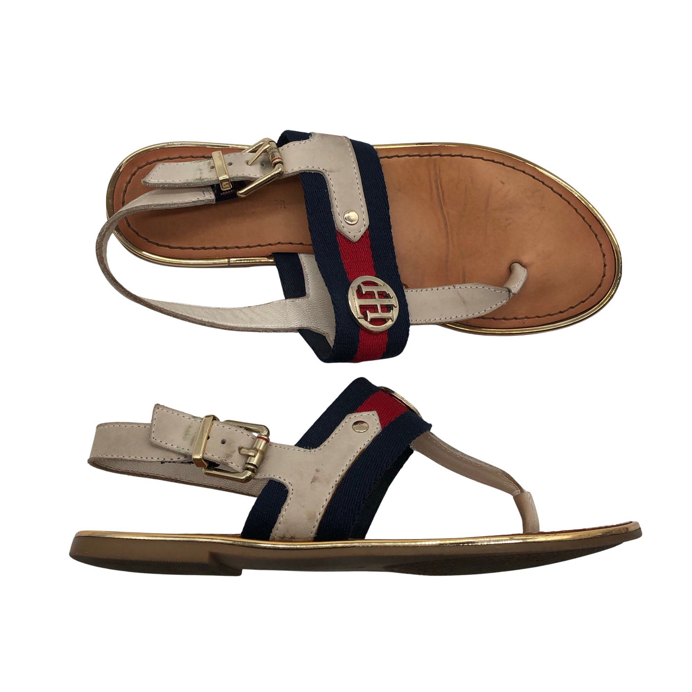 Naisten Tommy Hilfiger - Sandaalit, koko 38 - Luonnonvalkoinen (1)