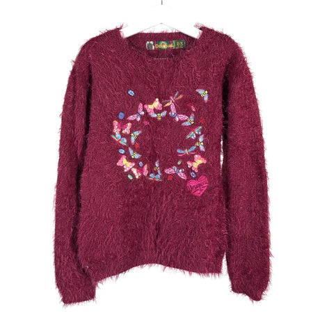 Tyttöjen Desigual - Neulepaita, koko 122 - 128 - Viininpunainen ()