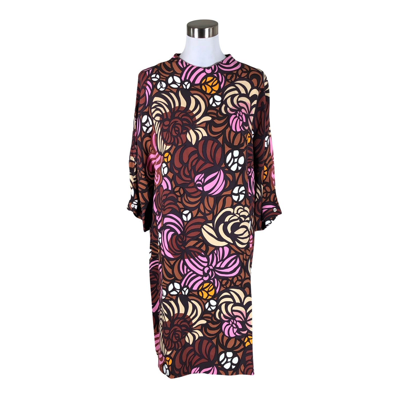 Naisten Marimekko - Sifonkimekko, koko 38 - Viininpunainen (1)