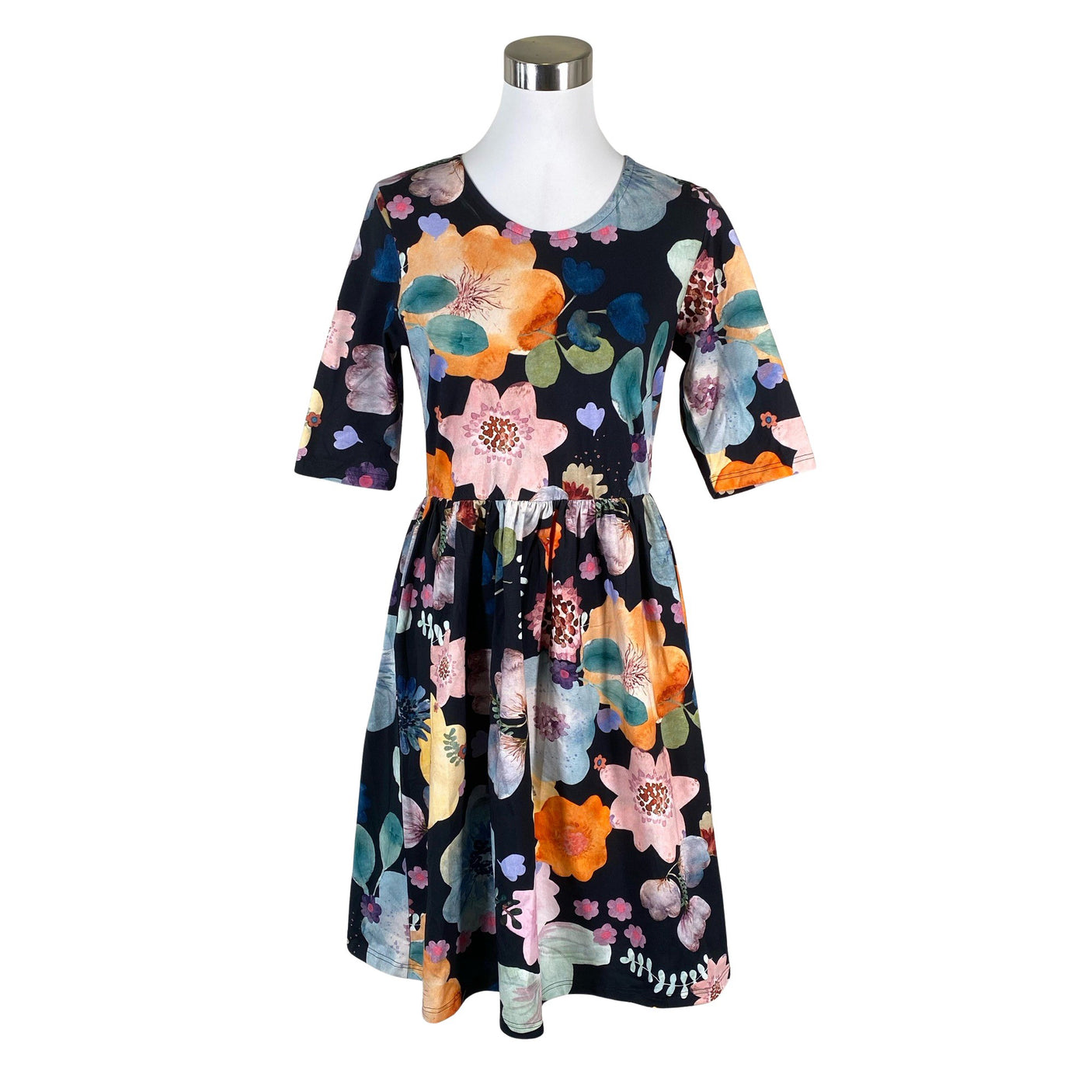 Naisten Versonpuoti - Trikoomekko, koko 38 - Musta (1)