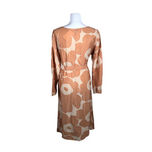 Naisten Marimekko - Sifonkimekko, koko 38 - Beige (2)