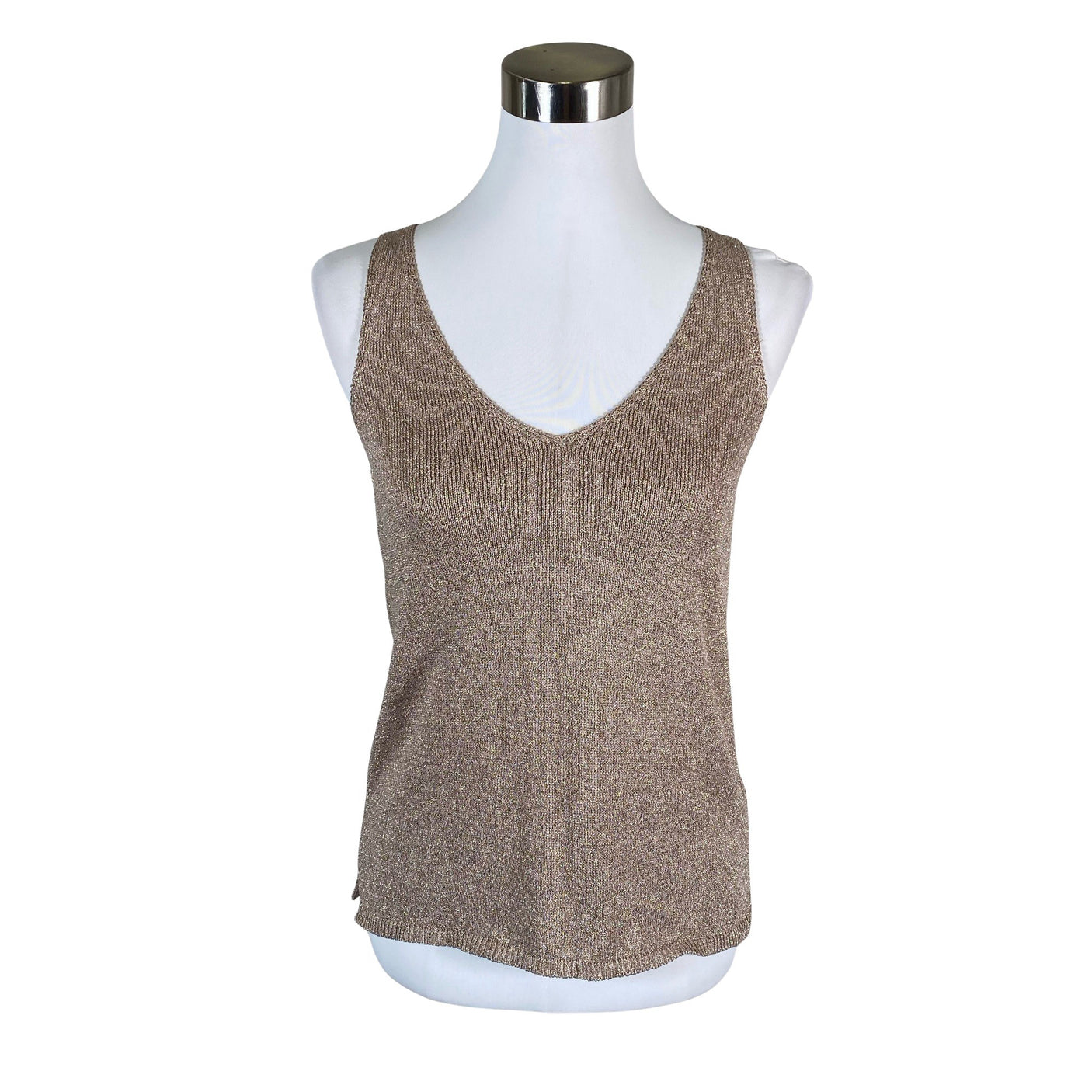 Naisten Massimo Dutti - Trikootoppi, koko 34 - Kulta (1)