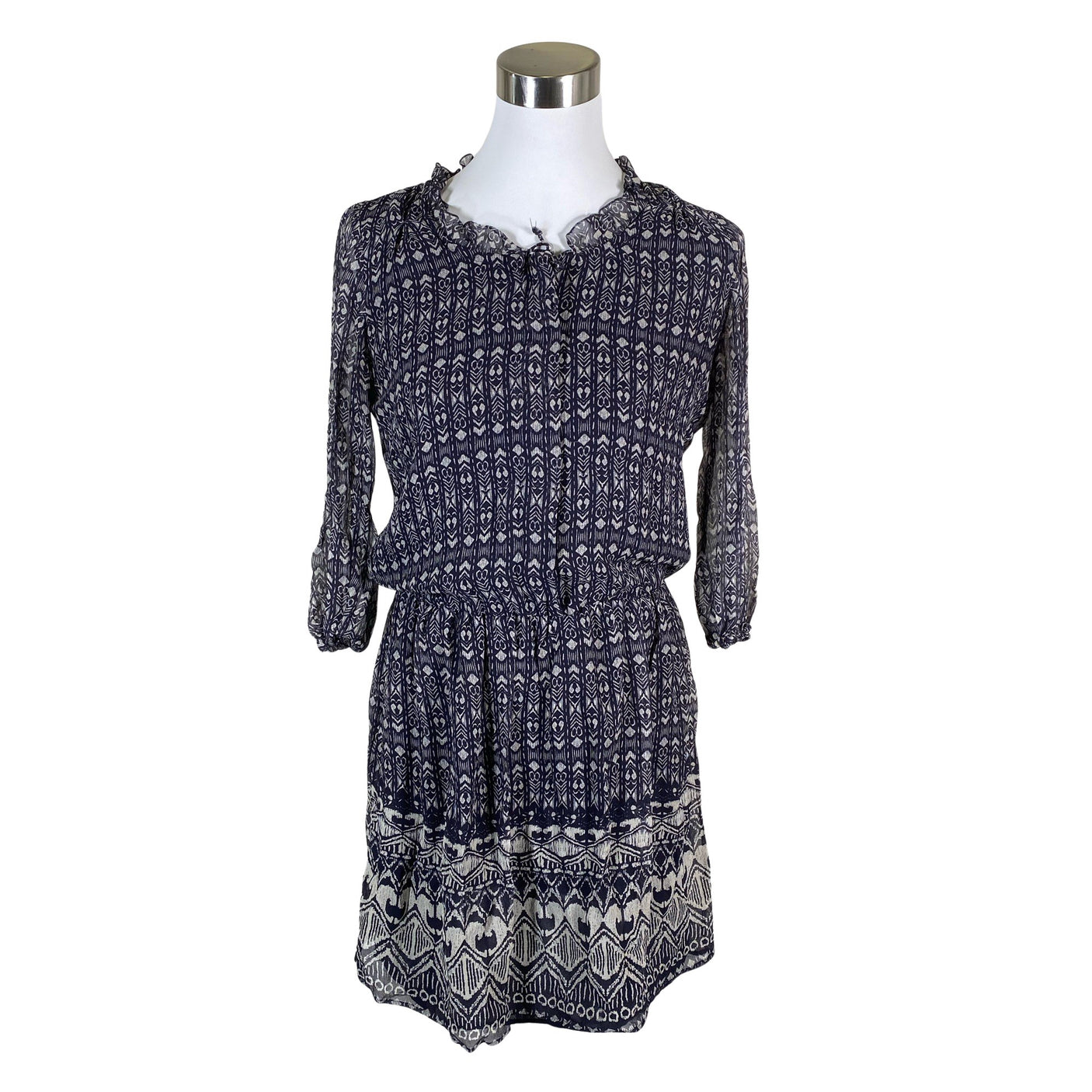 Naisten Massimo Dutti - Sifonkimekko, koko 36 - Sininen (1)