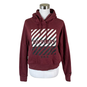 Naisten Superdry - Huppari, koko 38 - Viininpunainen (1)