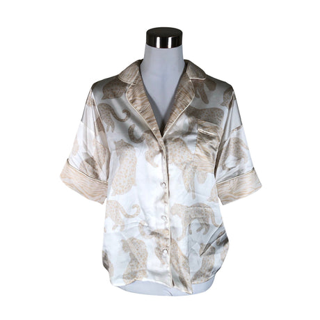Naisten River Island - Lyhythihainen pusero, koko 36 - Beige ()