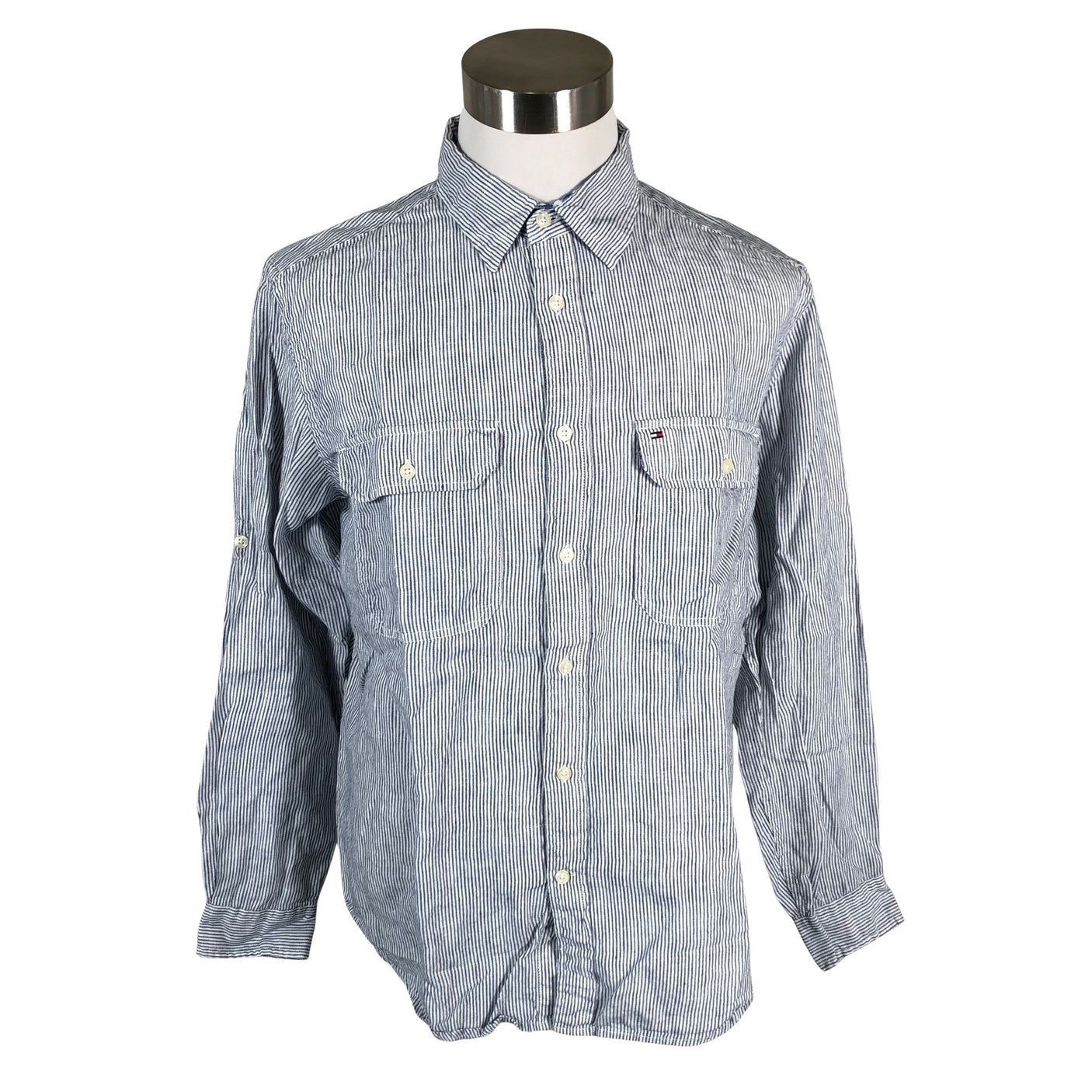 Miesten Tommy Hilfiger - Kauluspaita, koko L - Sininen (1)