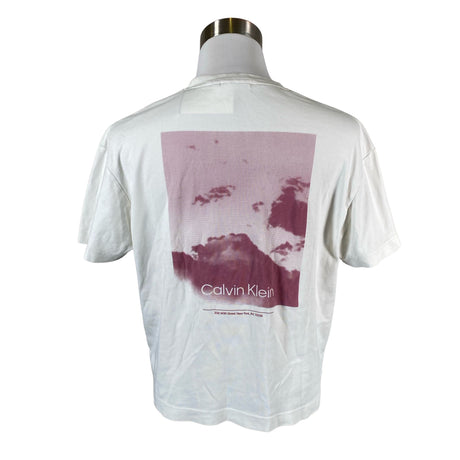 Miesten Calvin Klein - T-paita, koko L - Valkoinen (2)