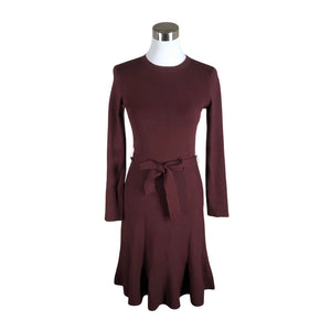 Naisten Massimo Dutti - Neulemekko, koko 36 - Viininpunainen (1)