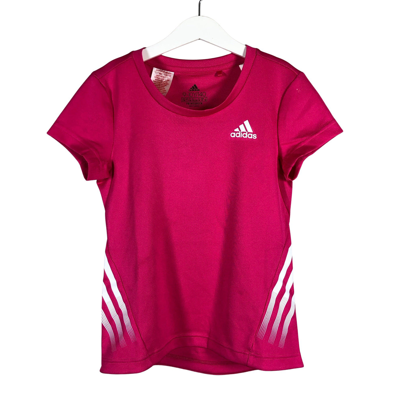 Tyttöjen Adidas - Urheilupaita, lyhyet hihat, koko 134 - 140 - Pinkki (1)
